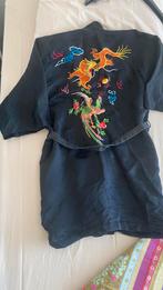 Zwarte Kimono met Borduurwerk, Kleding | Dames, Ophalen of Verzenden, Gedragen