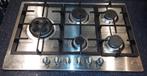 Gaskookplaat gasfornuis met wokbrander 5 pits, 5 kookzones of meer, Gebruikt, Ophalen of Verzenden, Inbouw