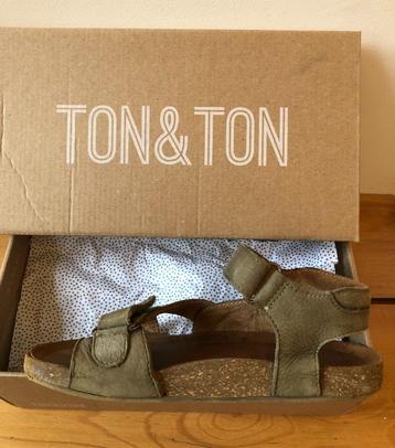 Ton & Ton leren kinder sandalen (groen) - maat 31 beschikbaar voor biedingen