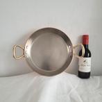 Eenhoorn wegro Dikwandige koperen ovenschaal braadslee pan, Ophalen of Verzenden, Zo goed als nieuw, Rvs, Koekenpan of Braadpan