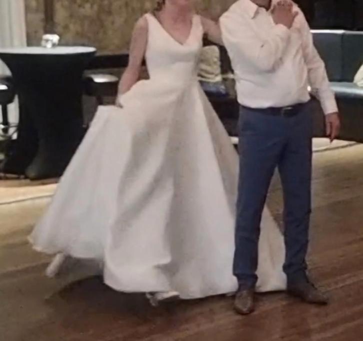 Trouwjurk Afrodyta maat 36, Kleding | Dames, Trouwkleding en Trouwaccessoires, Zo goed als nieuw, Trouwjurk, Wit, Ophalen of Verzenden