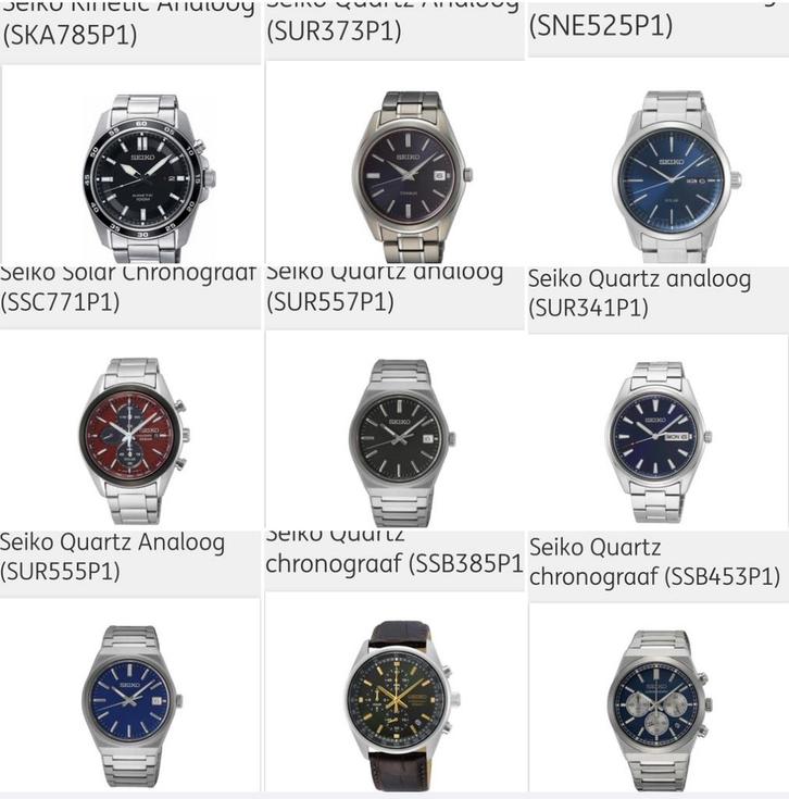 Seiko horloge, Sieraden, Tassen en Uiterlijk, Horloges | Heren, Nieuw, Seiko, Staal, Ophalen of Verzenden