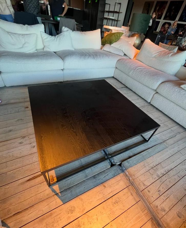 Grote vierkante salontafel 120x120, Huis en Inrichting, Tafels | Salontafels, Gebruikt, Minder dan 50 cm, 100 tot 150 cm, Vierkant