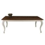 Eettafel Queen Ann Teak blad white-wash160 cm Laagste prijs, Huis en Inrichting, Kasten | Ladekasten, Nieuw, 150 tot 200 cm, Eettafel Queen Ann Teak blad white-wash160 cm Laagste prijs