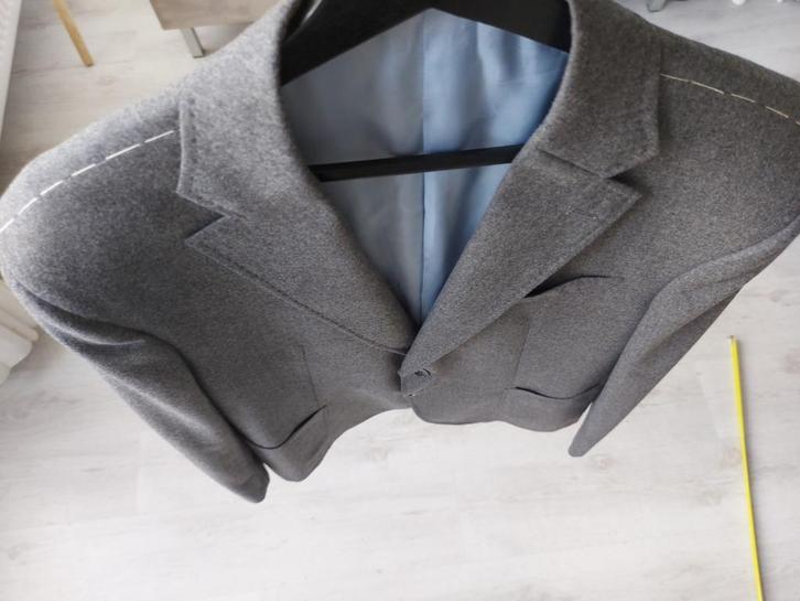 Colbert Fugato 100% schapenwol (Grijs), Kleding | Heren, Kostuums en Colberts, Nieuw, Maat 56/58 (XL), Grijs, Ophalen of Verzenden