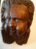 Eikenhouten gestoken engelenhoofd ( putti ), 18 eeuws, Ophalen of Verzenden