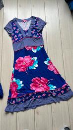 Carbone bloemen jurk paars met gratis vest oilily tas, Paars, Ophalen of Verzenden, Zo goed als nieuw, Maat 36 (S)