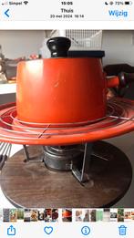 Retro fonduestel, Huis en Inrichting, Ophalen of Verzenden, Gebruikt, Overige materialen, Pot, Bus of Blik