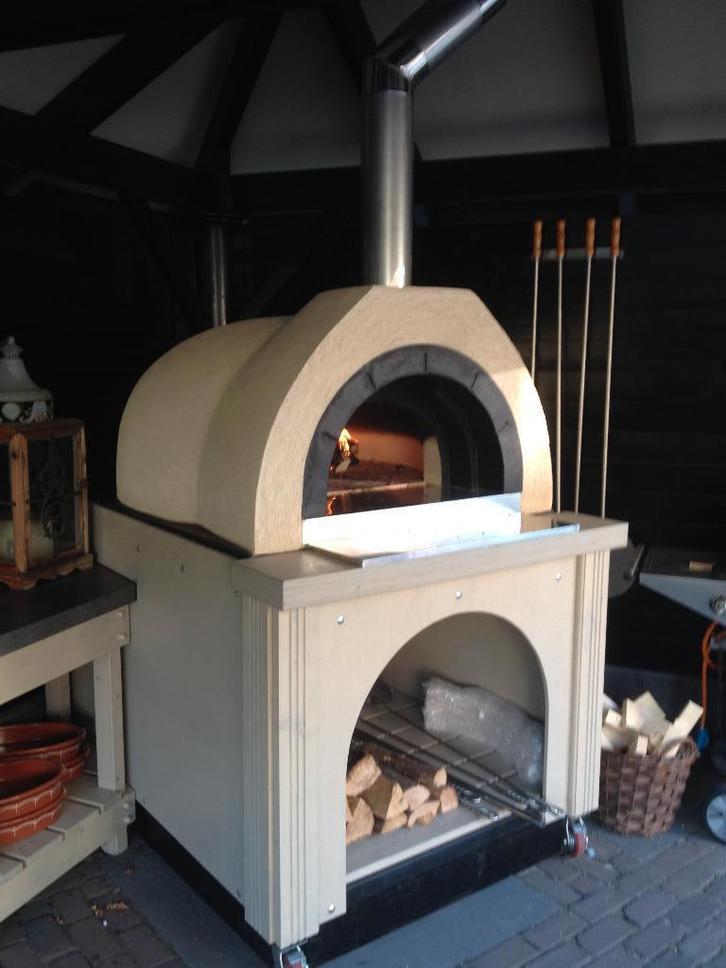 Pizzaoven AMALFI AD90, nieuwe houtgestookte steenoven, Tuin en Terras, Buitenkeukens, Nieuw, Houtskool, Vrijstaand, Ophalen of Verzenden