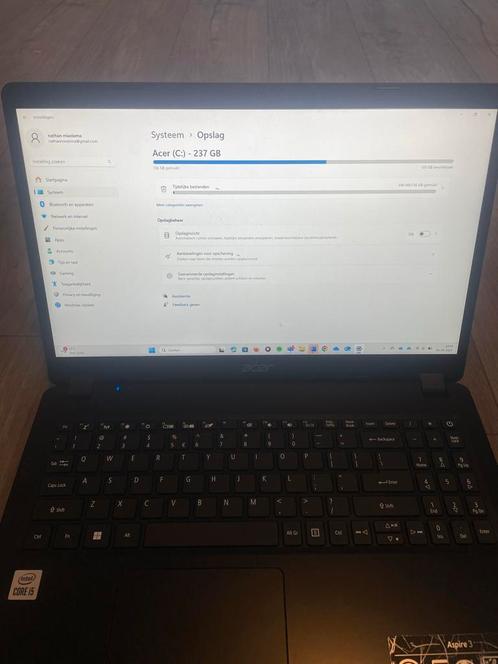 Acer Aspire 3 - Intel Core i5 - 237GB SSD, Computers en Software, Windows Laptops, Gebruikt, 15 inch, SSD, 2 tot 3 Ghz, 8 GB, Qwerty