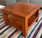 Teak houten salontafel, Huis en Inrichting, Tafels | Bijzettafels, Minder dan 55 cm, Gebruikt, Vierkant, Hout