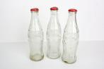3x oude cola flesjes, coca cola 2002, Ophalen of Verzenden, Gebruikt, Verpakking