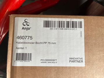 Anjo dakdoorvoer Bocht PP 75mm - Nieuw in doos! beschikbaar voor biedingen