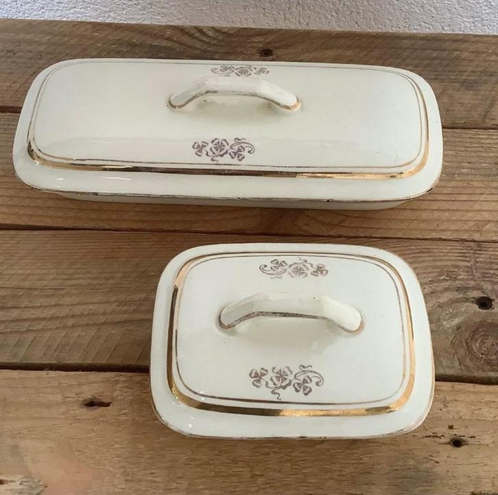 Uniek voor de kaptafel: zeep,- en kammen bakjes, Antiek en Kunst, Curiosa en Brocante, Ophalen of Verzenden