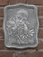 Pierrot wanddecoratie betonnen beeld tuinbeeld beton, Ophalen of Verzenden, Nieuw