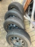 4 Winterbanden (195/65 R15 T) op stalen velgen, Auto diversen, Autosport-onderdelen, Gebruikt, Ophalen