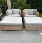 Dedon Lounge set twee stoelen/ligbedden, Ophalen of Verzenden, Zo goed als nieuw, Wicker