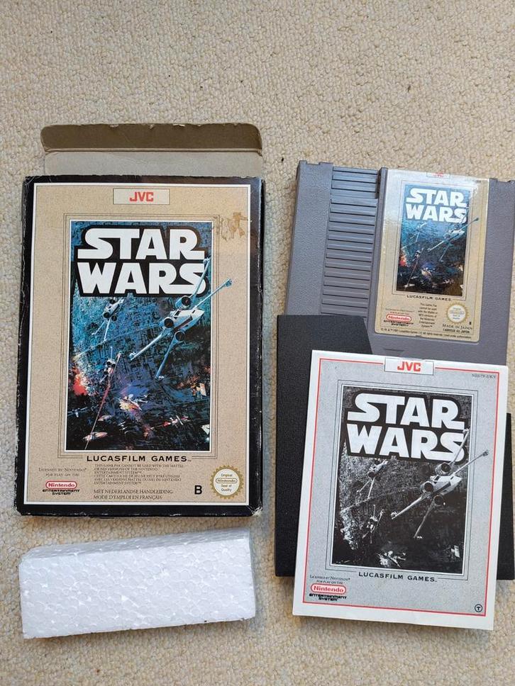 Star Wars NES Compleet in Doos, Spelcomputers en Games, Games | Nintendo NES, Gebruikt, Avontuur en Actie, 1 speler, Vanaf 7 jaar