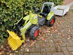 Claas traptractor met voorlader en aanhanger, Ophalen, Gebruikt