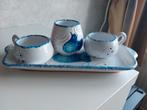 Retro servies met blauw vogeltje, Antiek en Kunst, Ophalen of Verzenden