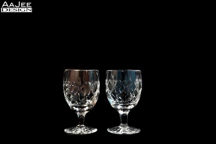 2 Webb Corbett – Kristallen glaasjes – Clifton, Antiek en Kunst, Antiek | Glas en Kristal, Ophalen of Verzenden