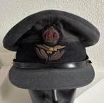 WW2 RAF officer peak cap, Verzamelen, Ophalen of Verzenden, Luchtmacht, Engeland, Helm of Baret