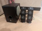 Logitech X-230 speakers 2.1, Computers en Software, Pc speakers, Ophalen, Gebruikt, Audiokanaal 2.1, Logitech