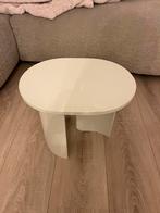 Mini tafeltje japandi wit, Ophalen, Zo goed als nieuw, Rond, Minder dan 55 cm