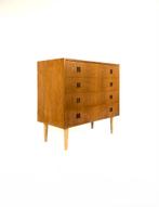 Vintage eikenhouten ladekast, Hjørnebo Møbelfabrik ‘60, Huis en Inrichting, Kasten | Ladekasten, Eikenhout, Zo goed als nieuw