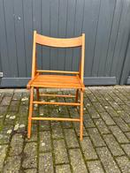 4 Franse klapstoeltjes, antiek brocante vintage, Ophalen, Gebruikt, Bruin, Vier