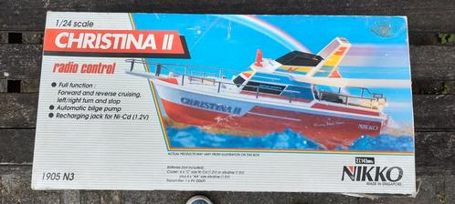 Nikko Christina II RC Boot - Vintage, Hobby en Vrije tijd, Modelbouw | Boten en Schepen, Gebruikt, Groter dan 1:32, Overige merken