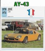 Ay-43 autokaart jidé 1289 ------- 1970 / 1974, Ophalen of Verzenden, Zo goed als nieuw