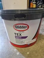 Glidden 9016 TEX Matt 10L latex Nieuw, Doe-het-zelf en Verbouw, Ophalen, Nieuw, Wit, Verf