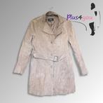 30124 Zgan Lederen jas Liv mt 44  H17, Kleding | Dames, Grote Maten, Beige, Ophalen of Verzenden, LIV, Jas of Mantel