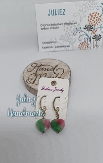 Op=op Aparte natuurstenen oorbellen Juliez handmade beschikbaar voor biedingen