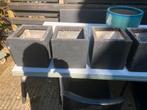 Bloempotten - Set van diverse potten, Ophalen, Gebruikt, Vierkant, Binnen