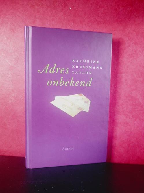ADRES ONBEKEND - K. Kressmann Taylor, Boeken, Literatuur, Nieuw, Verzenden