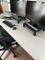 Ahrend bureau compleet met ladenblok en stoel., Ophalen, In hoogte verstelbaar, Gebruikt, Bureau