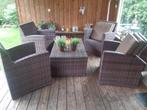 Loungeset 4 persoons, Tuin en Terras, Ophalen, 4 zitplaatsen, Kunststof, Gebruikt