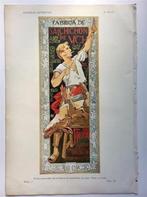 art nouveau Origineel Reclame Jugendstil litho poster affich, Verzenden