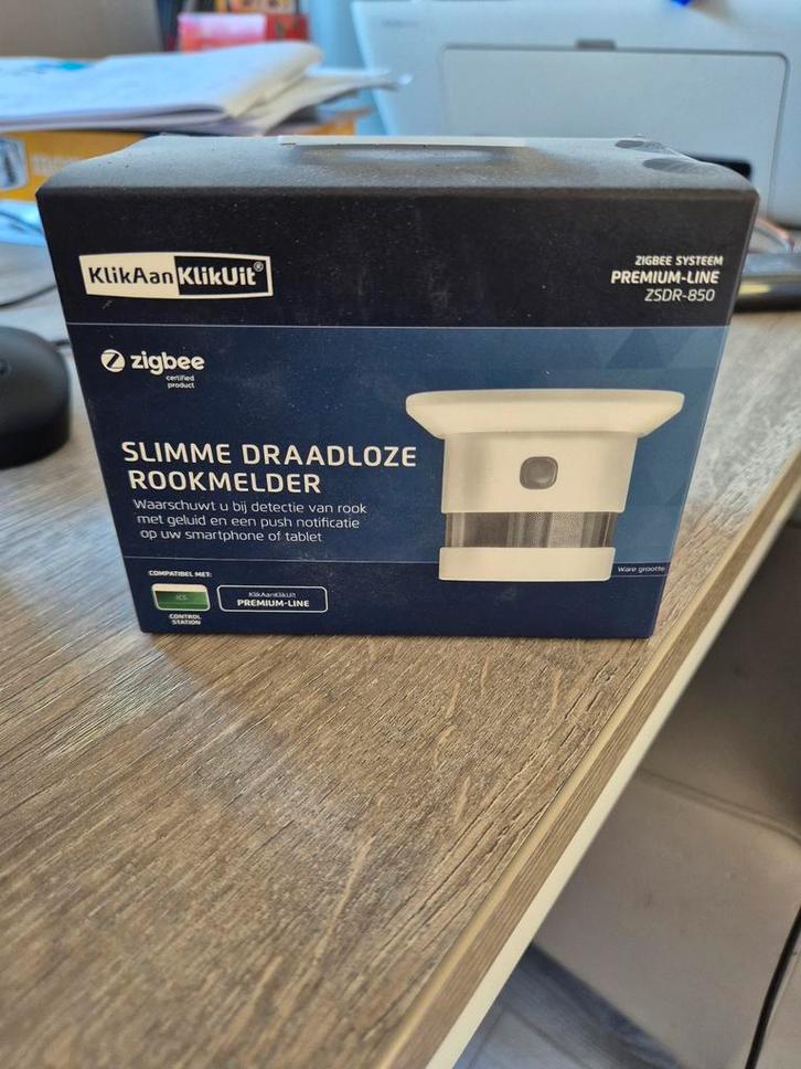 KlikAanKlikUit Slimme Draadloze Rookmelder ZSDR-850, Doe-het-zelf en Verbouw, Alarmsystemen, Nieuw, Detector, Sensor of Melder