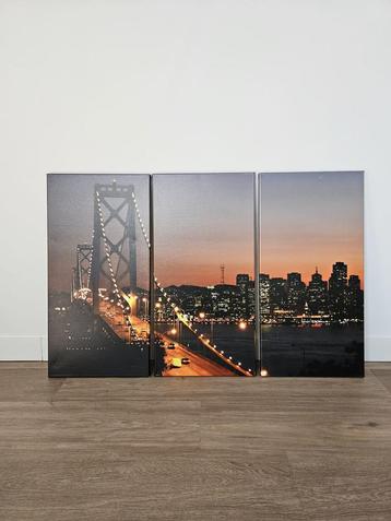 Canvas drieluik brug  beschikbaar voor biedingen