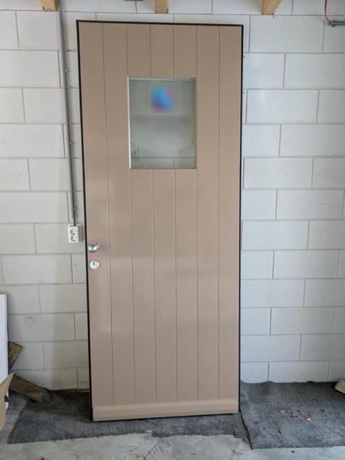 Voordeur met meerpuntsluiting, Doe-het-zelf en Verbouw, Deuren en Horren, Gebruikt, Buitendeur, 215 cm of meer, 80 tot 100 cm