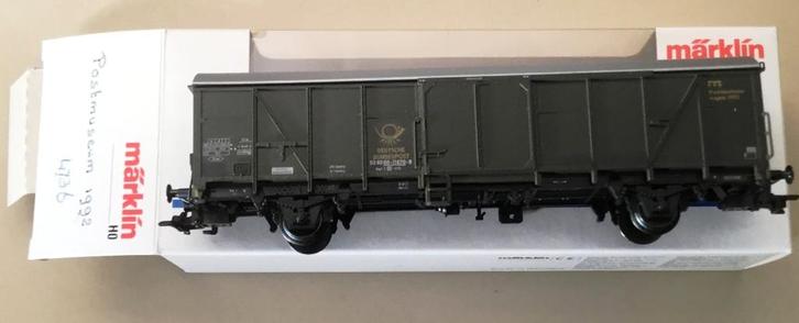 MäRKLIN H0 4736 BAHNPOSTWAGEN 1992 Postmuseum N in VP, Hobby en Vrije tijd, Modeltreinen | H0, Nieuw, Wagon, Wisselstroom, Märklin