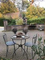 Charmant ijzeren tuinsetje met accessoires sanen  voor 49€, Tuin en Terras, Ophalen, Gebruikt