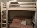 Hoogslaper wit hout, 1 persoons, Huis en Inrichting, Slaapkamer | Stapelbedden en Hoogslapers, Ophalen, 100 cm, Hoogslaper, Eenpersoons