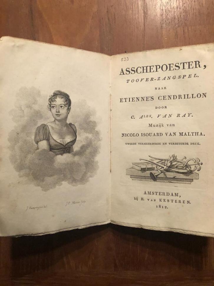 1812 Asschepoester, Toover-zangspel.Naar Etiennes Cendrillon, Antiek en Kunst, Antiek | Boeken en Bijbels, Verzenden