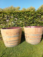 Eikenhouten Wijnvat Bloembak Sigaarmodel 137,5L of 150L, Ophalen, Rond, Tuin, 60 tot 100 cm