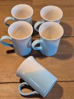 5 mokken coloroll kilncraft england zacht blauw kleurverloop, Ophalen of Verzenden, Zo goed als nieuw, Kop(pen) en/of Schotel(s)
