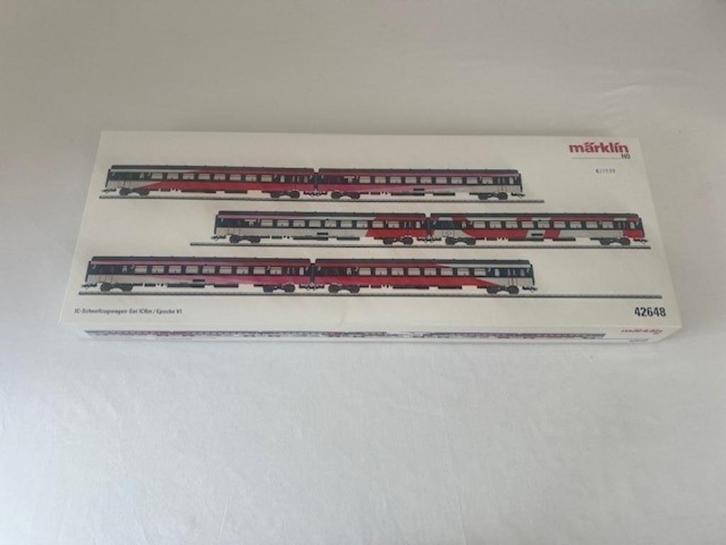 Marklin 42648 IC-sneltreinrijtuigset ICRm 6-delig NIEUW OVP, Hobby en Vrije tijd, Modeltreinen | H0, Nieuw, Wagon, Wisselstroom